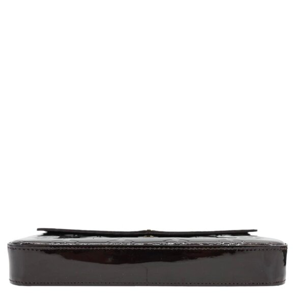 Louis Vuitton  Felicie Pochette Monogram Vernis Shoulder Bag Amarante - Picture 11 of 14